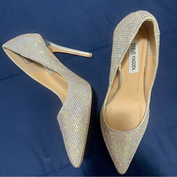 Steve Madden Rhinestone Pointed Heels - Picture 4 of 8